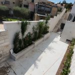 שביל גישה עם פרחים וצמחים מובילים