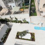 נוף של גינה מעוצבת עם צמחייה