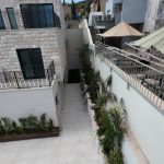 מראה של גן מודרני עם צמחייה